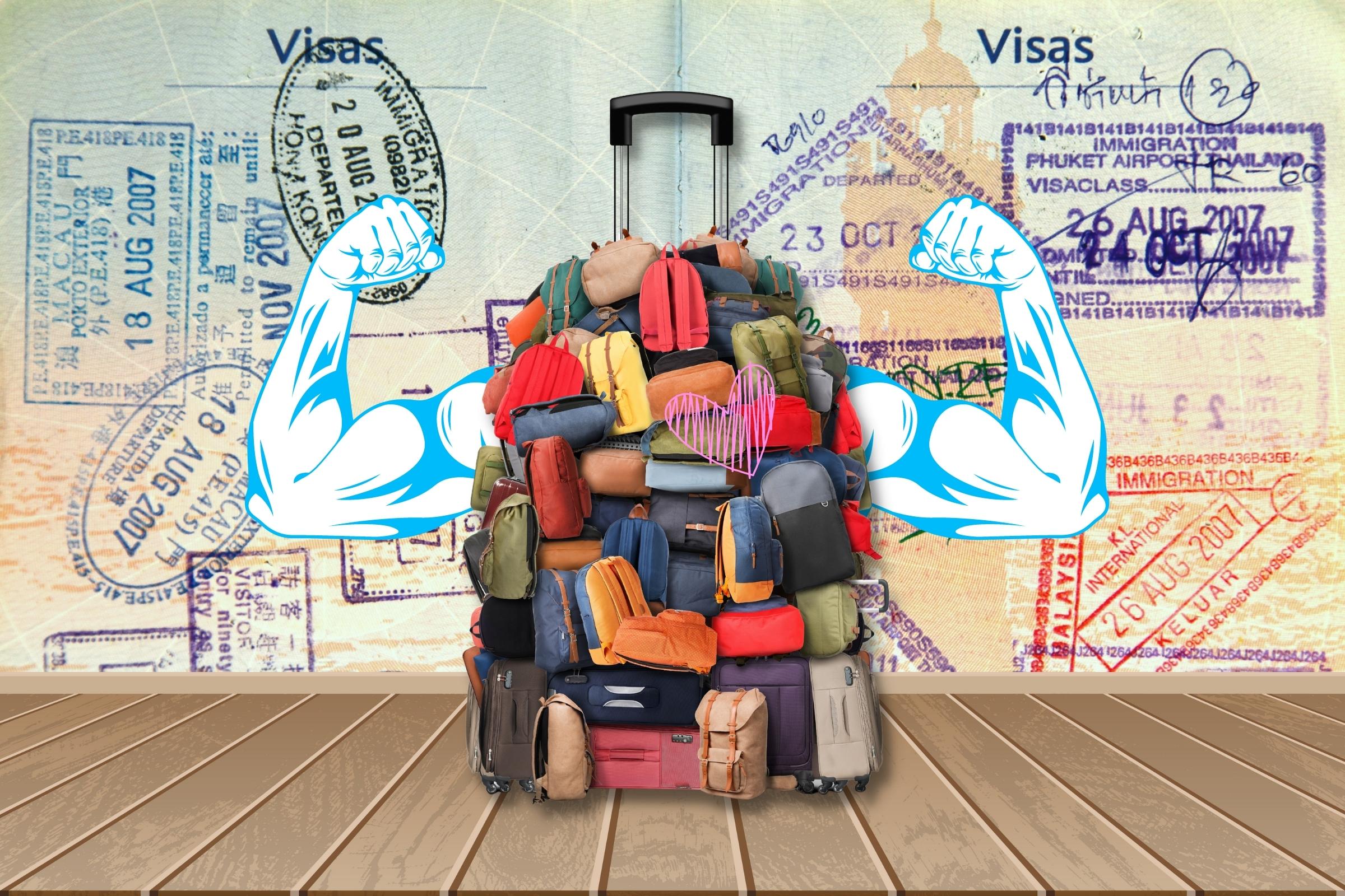 Malas, mochilas, bolsas, sacolas, frasqueiras e acessórios de viagem